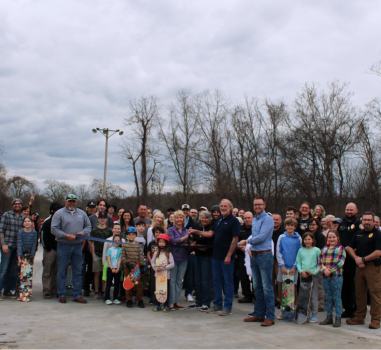 The City of Springfield gathered with Kiwanis of Springfield for the grand opening of the skate park